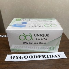Unique Loom, Ear-Loop Face Masks , 50 PACK Made In Turkiye (FAST SHIPPING)