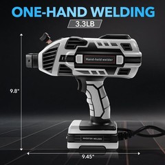 110V Handheld Welding Machine Kit with Auto-Darkening Goggles & Welding Rods