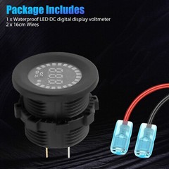Waterproof CAR Battery Meter DC 12V Voltmeter LED Digital Display Voltage Gauge