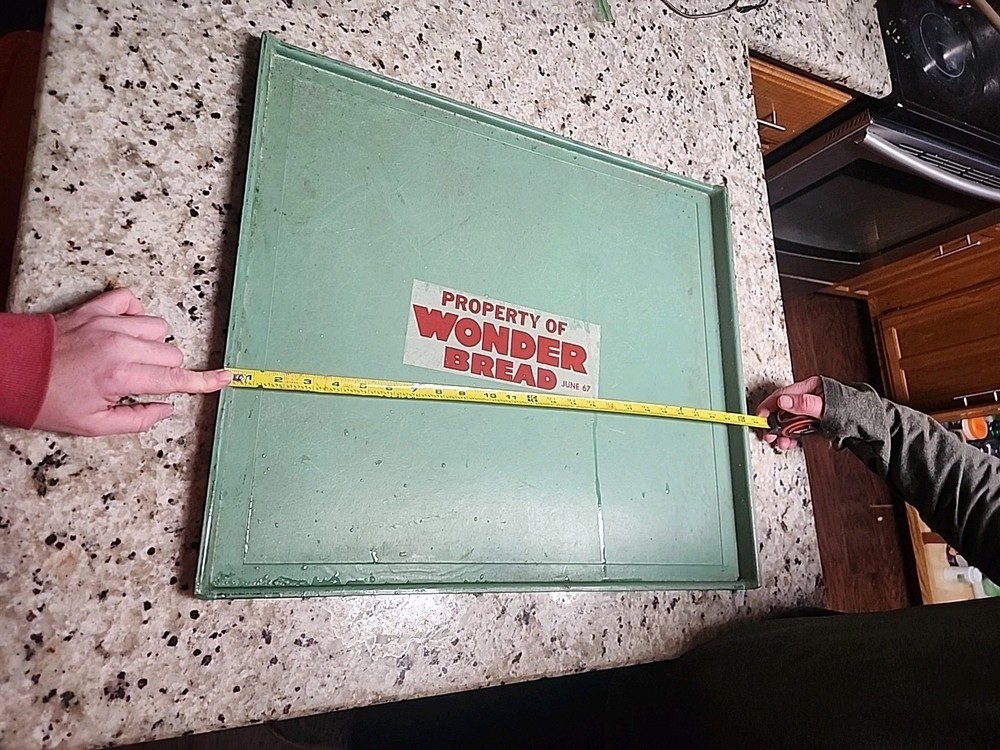 Vintage June 1967 “WONDER BREAD” COMMERCIAL FIBERGLASS DELIVERY TRAY