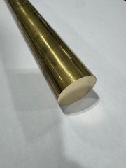 1″ Solid Brass Round Rod x 12″ Long, C360 Brass, 1.00″ Diameter Brass Rod