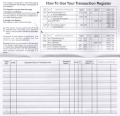 16 Pack Checkbook Transaction Register Ledger 26-27-28 Calendars Check Book Bank