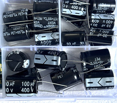 one 400V Electrolytic Capacitor from the LIST BELLOW: 1.0uF ….100.0uF