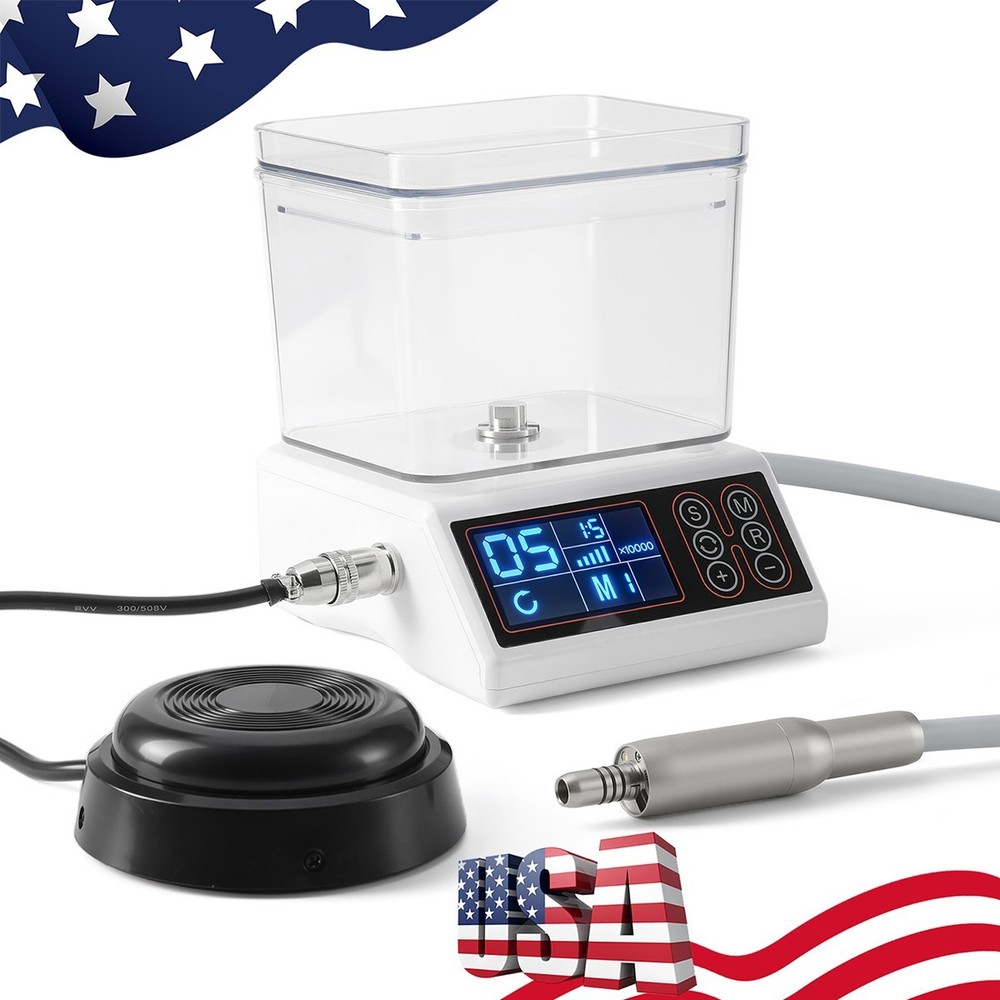 AZDENT Dental Brushless LED Electric Micro Motor Water Tank/1:5/1:1 Handpiece