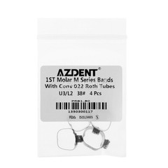 Dental Orthodontic Buccal Tube Bands Roth 022 Convertible U/3 L/2 For 1st Molar