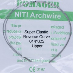 30×Dental Orthodontic Niti Rectangular Arch Wires Reverse Curve 14×25 Upper