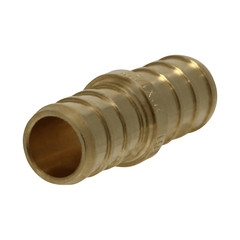 25 Pcs. 1/2″ Pex Coupling – Lead Free Brass, Half Inch Crimp Coupling 23-3-4=25
