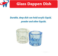 Dental Glass Dappen Dish Can hold acrylic liquid, powder and other liquids, 1 Ea
