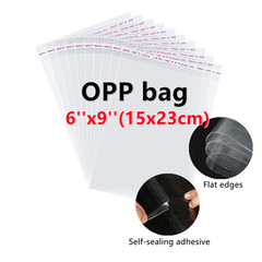 6”x9” OPP Bag Poly Bags Transparent Plastic Bags Self Adhesive Seal Resealable