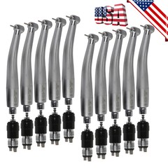 10*USA Dental High Speed Turbine Handpiece fit NSK 4Hole Coupler Swivel