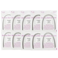100PCS Orthodontic Archwire Round Square Ovoid for Dental Braces Stainless Steel