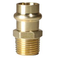 25 Pieces 1/2″ Press Male Adapter, Lead Free Brass, 1/2″ Press Fit Male