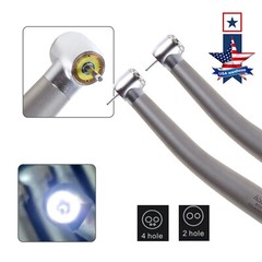 ASkeadnt Dental E-generator Shadowless Ring LED High Speed Handpiece 2/4Hole USA
