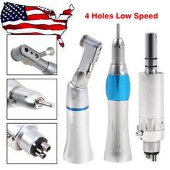 USA Dental Slow Low Speed E-type Air Motor Micromotor 2/4 Hole silver