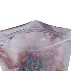 100 Matte Green Mylar Foil Semi-Clear Window Resealable Zip Seal Food Pouch 3×5″
