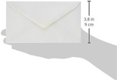 White Security Envelopes 100 Count 6 3/4 inch Gummed Closure for Letters