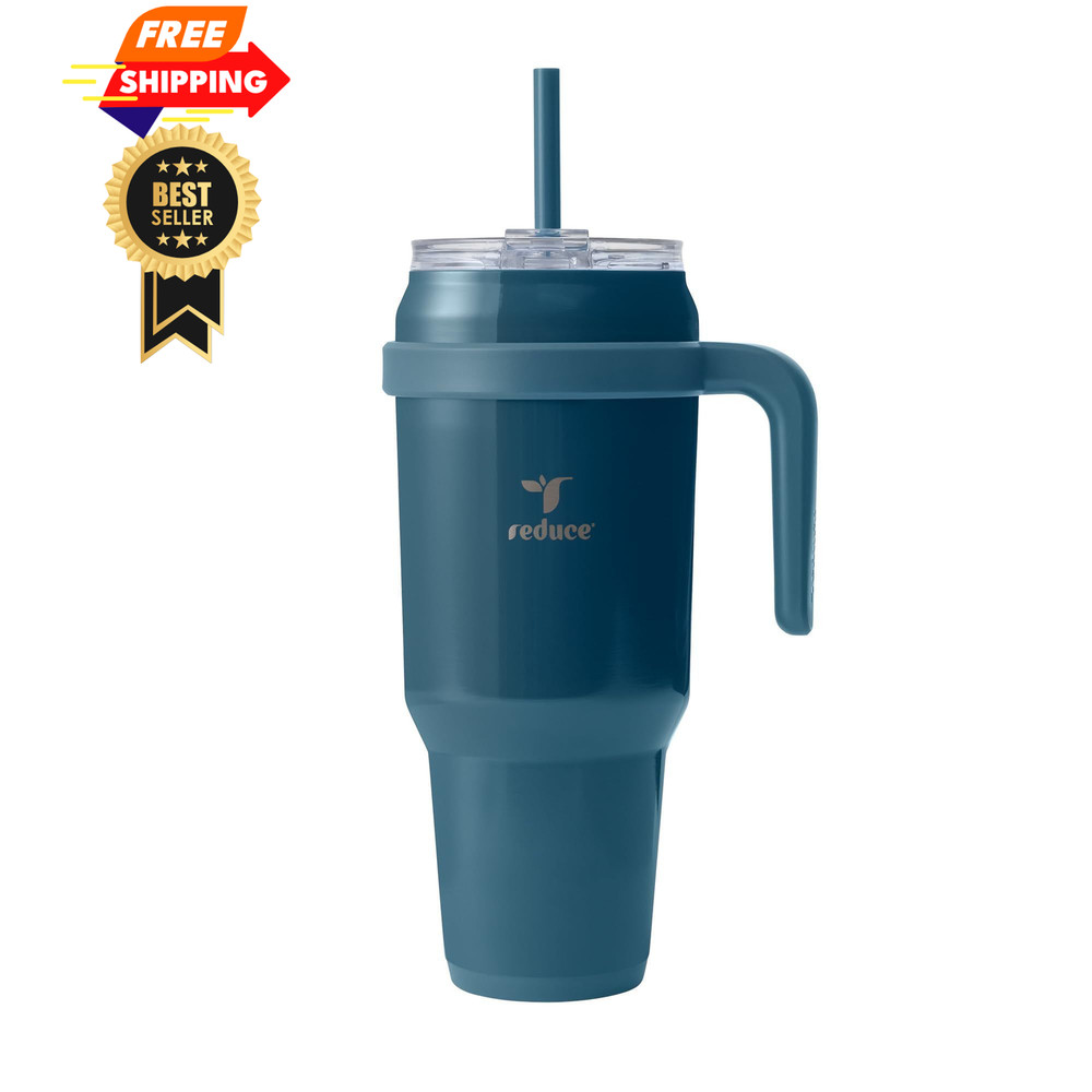 REDUCE 50 oz Stainless Steel Tumbler with Handle – 50 Ounces, Dark Web