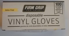 Box of 100 Vinyl Disposable Gloves Latex Free Glove One Size Fits All