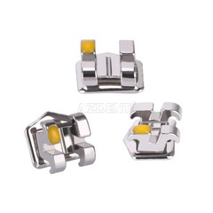 AZDENT Brackets de Ortodoncia Dental Estándar Roth MBT.022/018 con Ganchos 3/345