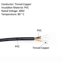 UL2464 20/22/24/26AWG Power Cord Soft Cable 2/3/4/5/6 Cores Signal Control Wire