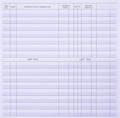24 PCS Check Registers for Personal Checkbook, Easy to Read Checkbook Register