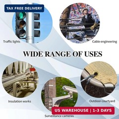 Metal Zip Tie Wrap Gun Kit,Stainless Steel Cable Tie Tool with 100PCS Cable Ties