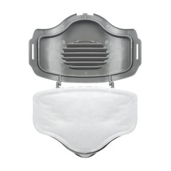 Half Face Gas Mask Dual Filter Cartridge Work Safety Chemical Respirator Glasses