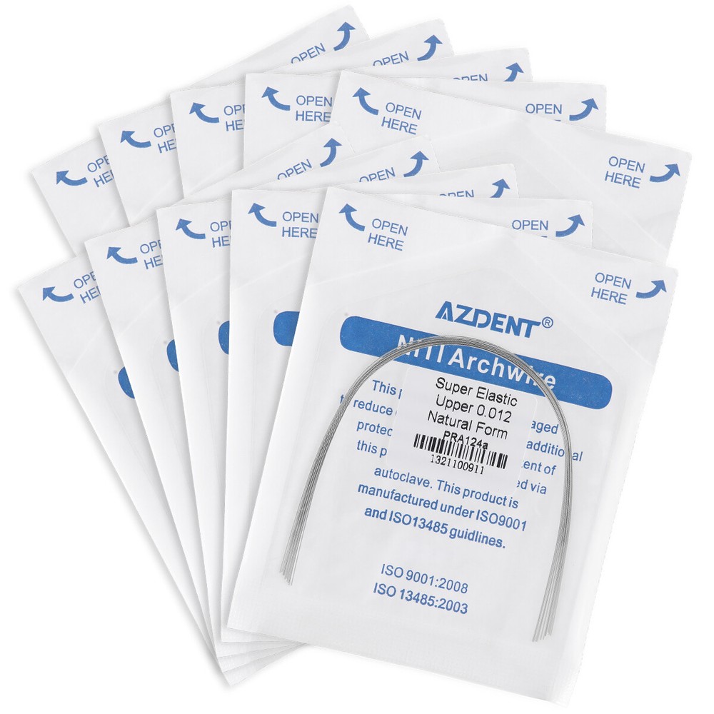 AZDENT Dental Orthodontic Niti Arch Wire Super Elastic Natural Nature Form Round