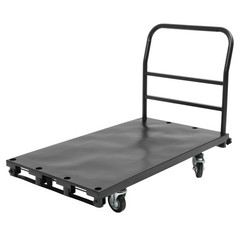 2200 lb 2- in-1 Drywall Sheet Cart, Lumber Platform Truck Dolly Cart W/4 Casters