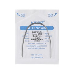 100X AZDENT Dental Ortho Arch Wires Super Elastic Niti Round 012~020 Upper&Lower
