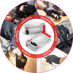 1st Choice 5 mil Industrial Black Nitrile Gloves, Latex & Powder-Free