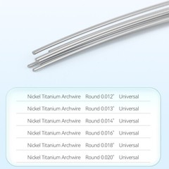 AZDENT Dental Orthodontic Niti Round Arch Wires Super Elastic Expanded 012-020