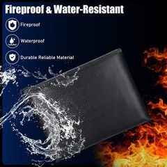 4 Pack Fireproof Document Bags 13″ x 10″ Waterproof and Fireproof Money Bag