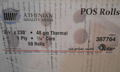 POS 10 Rolls 3 1/8″ x 230′ Thermal Receipt Paper BPA free cash register rolls
