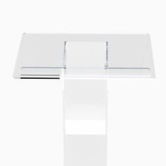 Acrylic Clear Podium Plexiglass Pulpit School Conference Church Curve Lectern