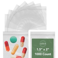1.5 x 2 Inch Resealable Plastic Bags 1000 Pack — Clear Reclosable Mini Bags w…