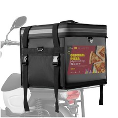 62L Insulated Food Delivery Bag for E-bikes/Scooters – Waterproof Carrier with