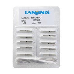 Dental Diamond Burs Round End Taper Diamond Bur Coarse 856/018SC FG High Speed