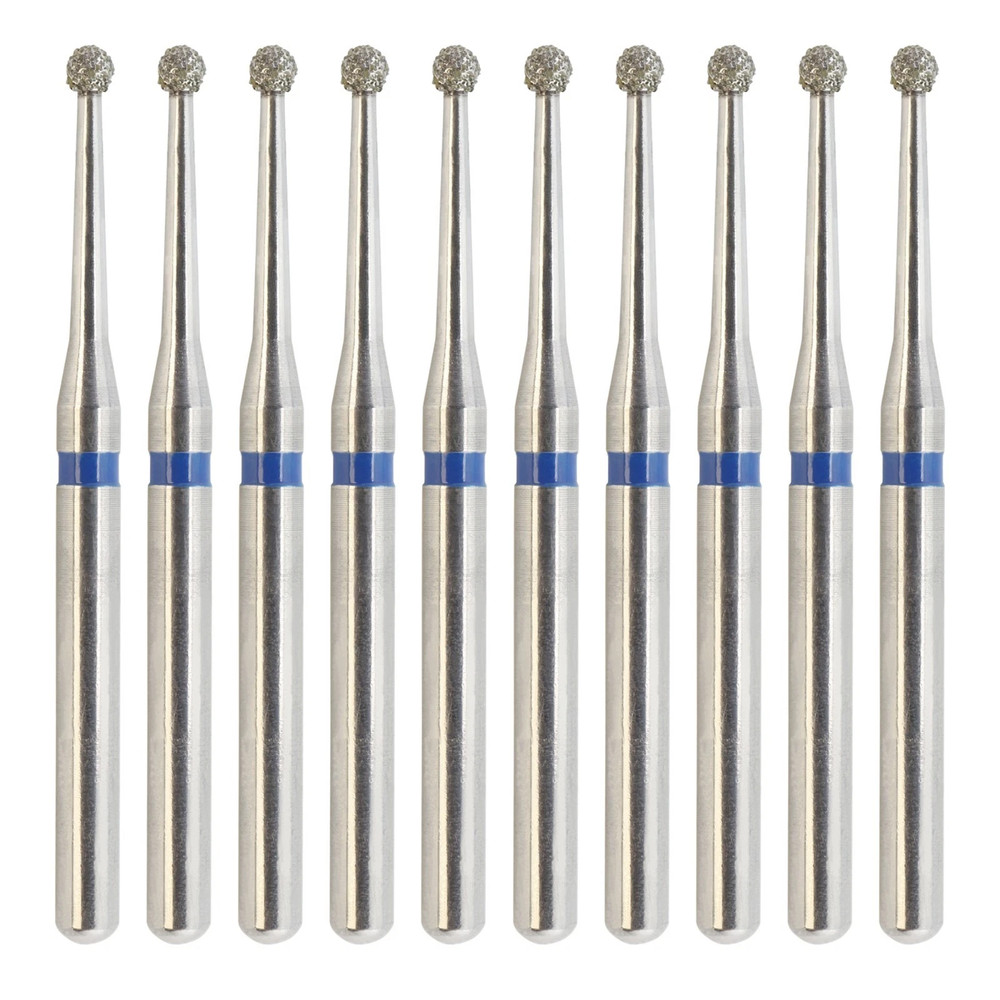 Multi-Use Dental Diamond Bur Long Round Ball 801L/012M Surgical Friction Grip FG