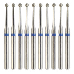 Multi-Use Dental Diamond Bur Long Round Ball 801L/012M Surgical Friction Grip FG