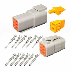 6 PIN DEUTSCH DTM DTM04-6P DTM06-6S WATERPROOF ELECTRICAL CONNECTOR KIT