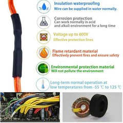Heat Shrink Tubing Dual Wall Marine 3:1 Adhesive Glue Tube Waterproof BLACK