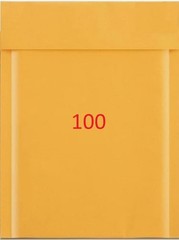 100 PCs 6×8 Size Kraft Bubble Mailers Shipping Padded Bag Self Seal