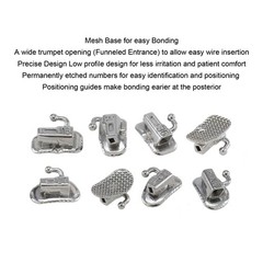 Dental Orthodontic Buccal Tubes 1st 2nd Molar Bondable Tube Roth MBT 022 Single
