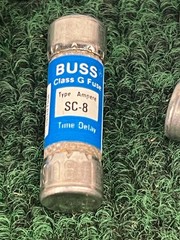 10 Pieces of Bussmann SC-8 General Purpose Buss Class G Fuses New and Tested