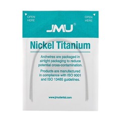 100PCS JMU Ortho Nickel Titanium Archwire Natural Round 0.012-0.020″ Upper/Lower