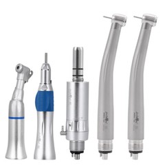 1 Set Estilo Dental 4 Agujero Alta y Baja Velocidad /Kit de Pieza de Mano de