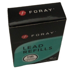 NEW FORAY Lead Refills,0.5 mm,HB Hardness. Pack Of 12 SHIPS N 24 HOURS