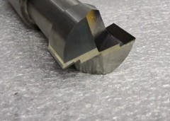 1″ X 1/2″ LOC X 4″ OAL X 1″ SHANK, 2-FLUTE PCD 32-10021 TIPPED MILLING CUTTER