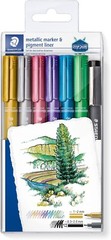 STAEDTLER 8323-SWP6P Metallic Markers – Multi-Colour (Pack of 6)